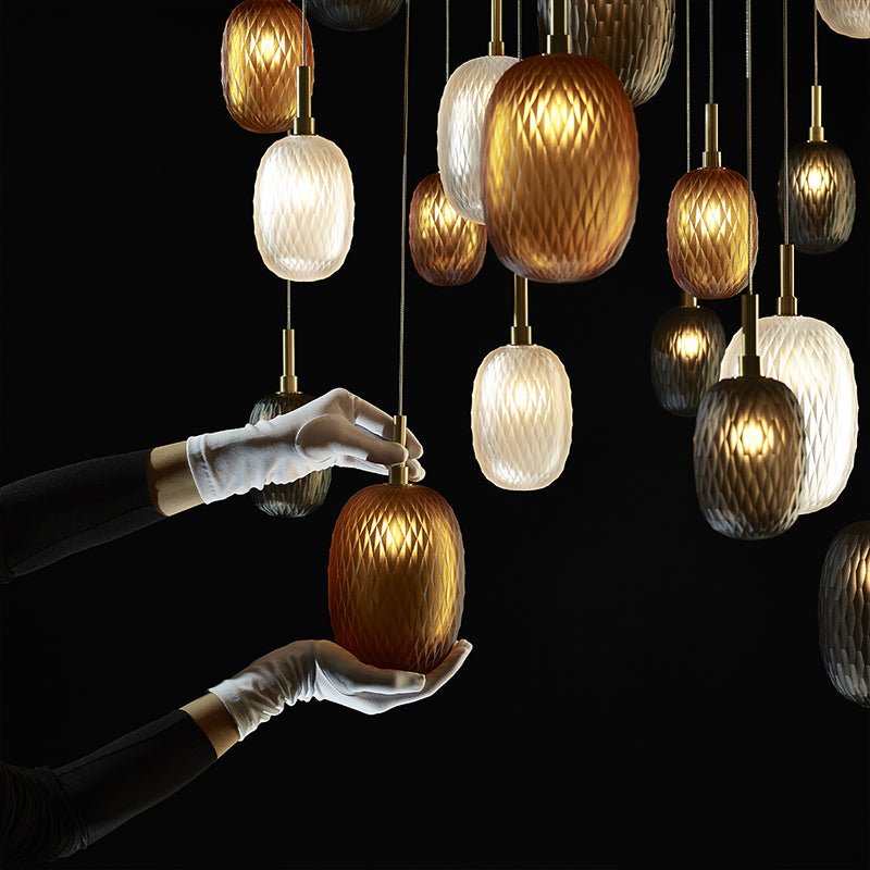 Galaxy Chromatic Gem Drop Spiral  Chandelier - view 29