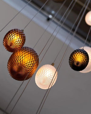 Galaxy Chromatic Gem Drop Spiral  Chandelier - view 14
