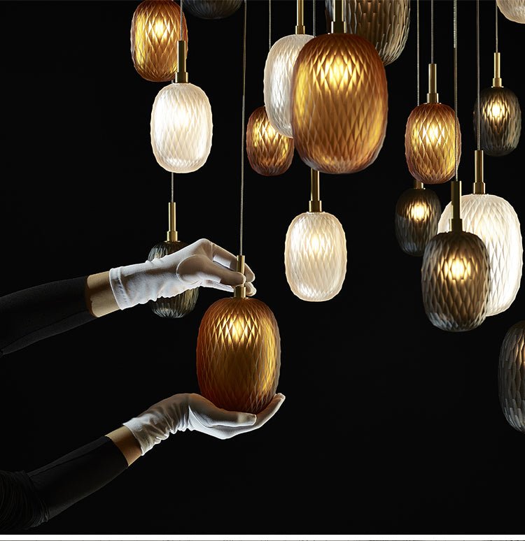 Galaxy Chromatic Gem Drop Spiral  Chandelier - view 15
