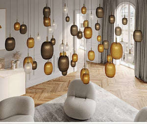 Galaxy Chromatic Gem Drop Spiral  Chandelier - view 16