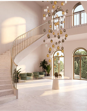 Galaxy Chromatic Gem Drop Spiral  Chandelier - view 18