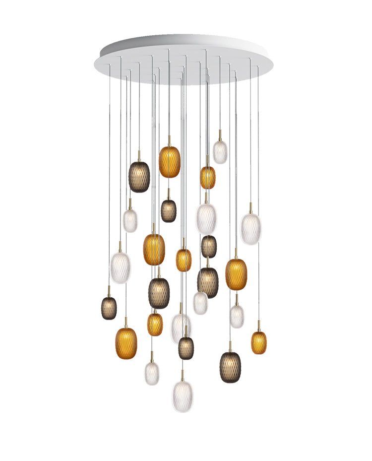 Galaxy Chromatic Gem Drop Spiral  Chandelier - view 19