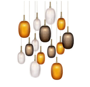 Galaxy Chromatic Gem Drop Spiral  Chandelier - view 20