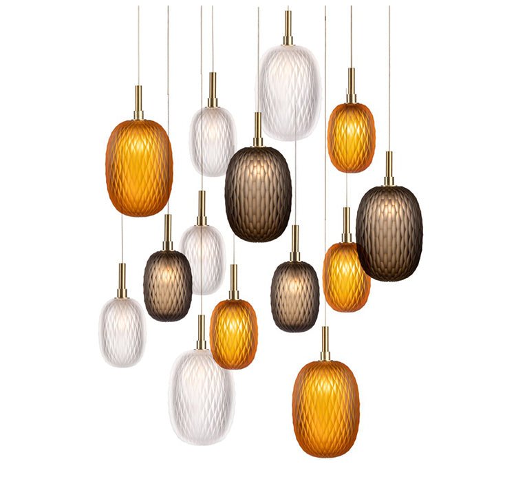 Galaxy Chromatic Gem Drop Spiral  Chandelier - view 20