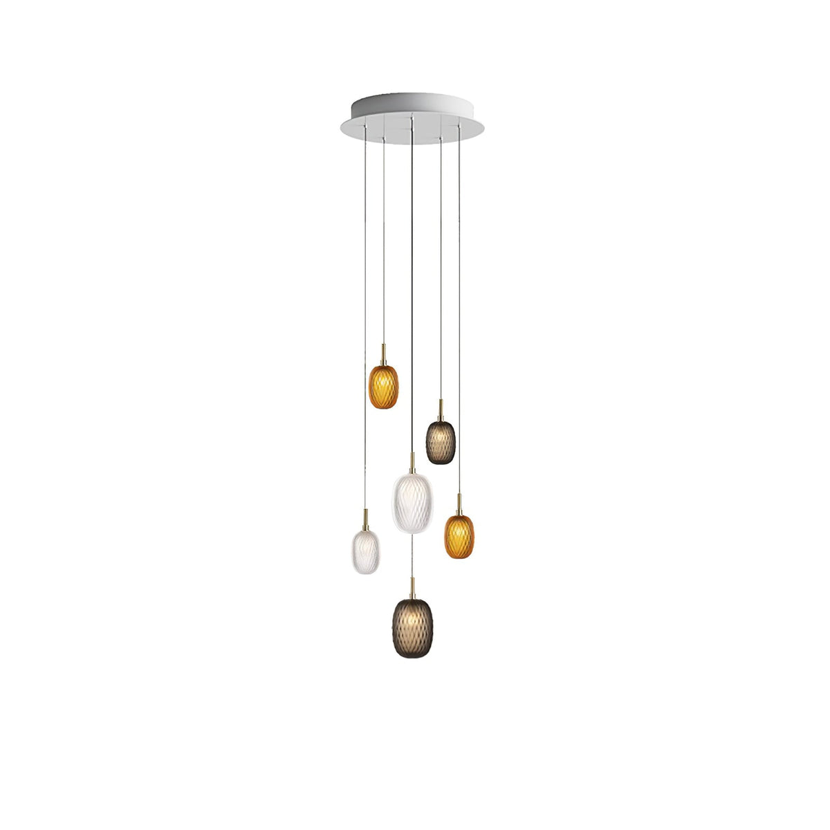 Galaxy Chromatic Gem Drop Spiral  Chandelier - view 39