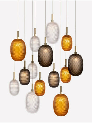Galaxy Chromatic Gem Drop Spiral  Chandelier - view 25