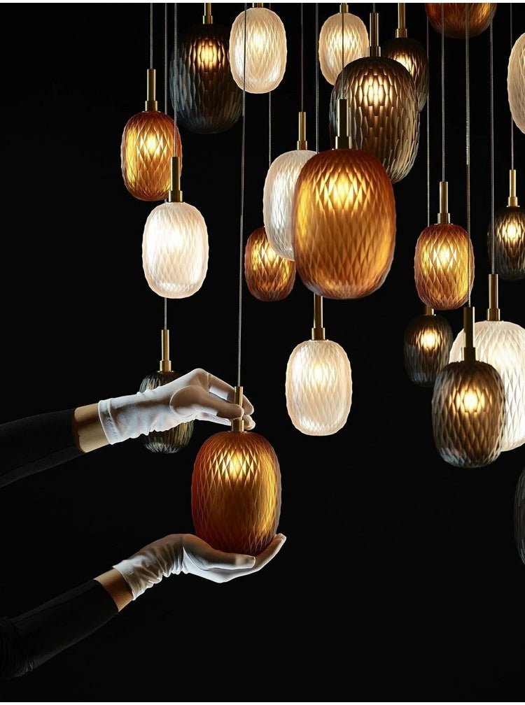 Galaxy Chromatic Gem Drop Spiral  Chandelier - view 10