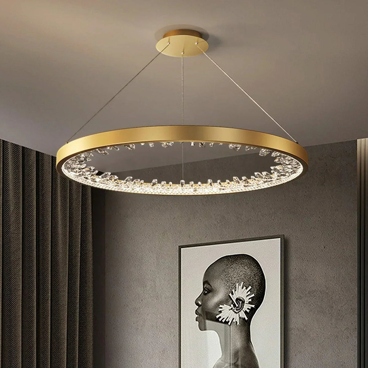 Luxury Circle Crystal Chandelier - view 6