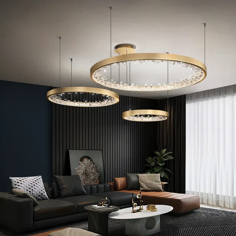 Luxury Circle Crystal Chandelier - view 4