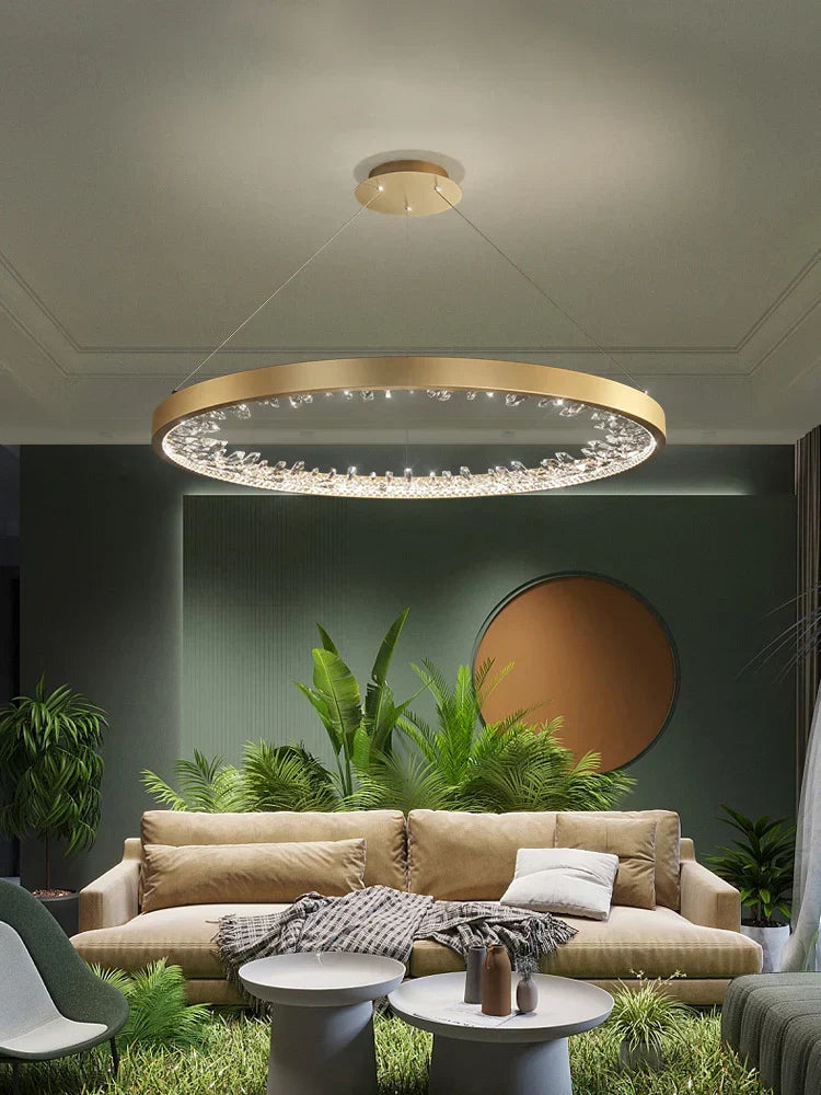 Luxury Circle Crystal Chandelier - view 9