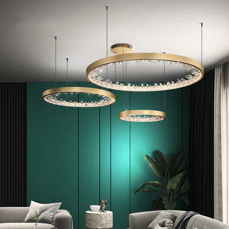Luxury Circle Crystal Chandelier - view 5