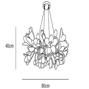 Flower Circular Blossom Chandelier - view 14