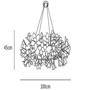 Flower Circular Blossom Chandelier - view 15