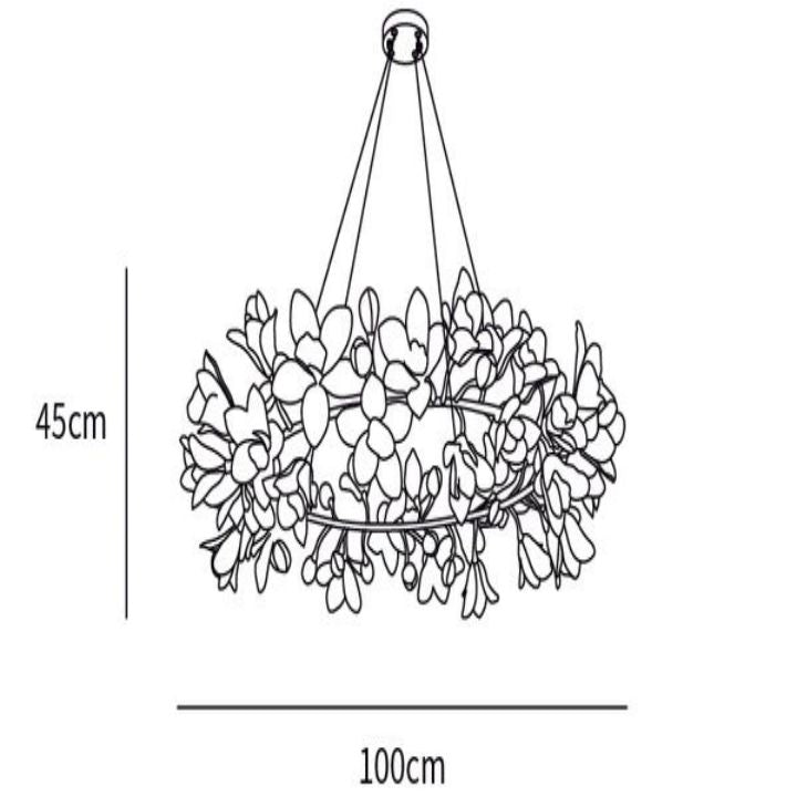 Flower Circular Blossom Chandelier - view 15