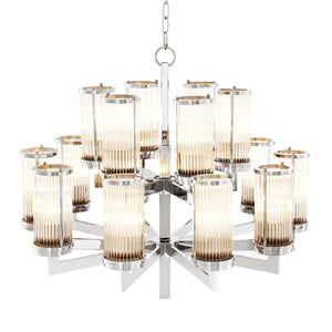Claridges Modern Chandelier - Nickel - view 2