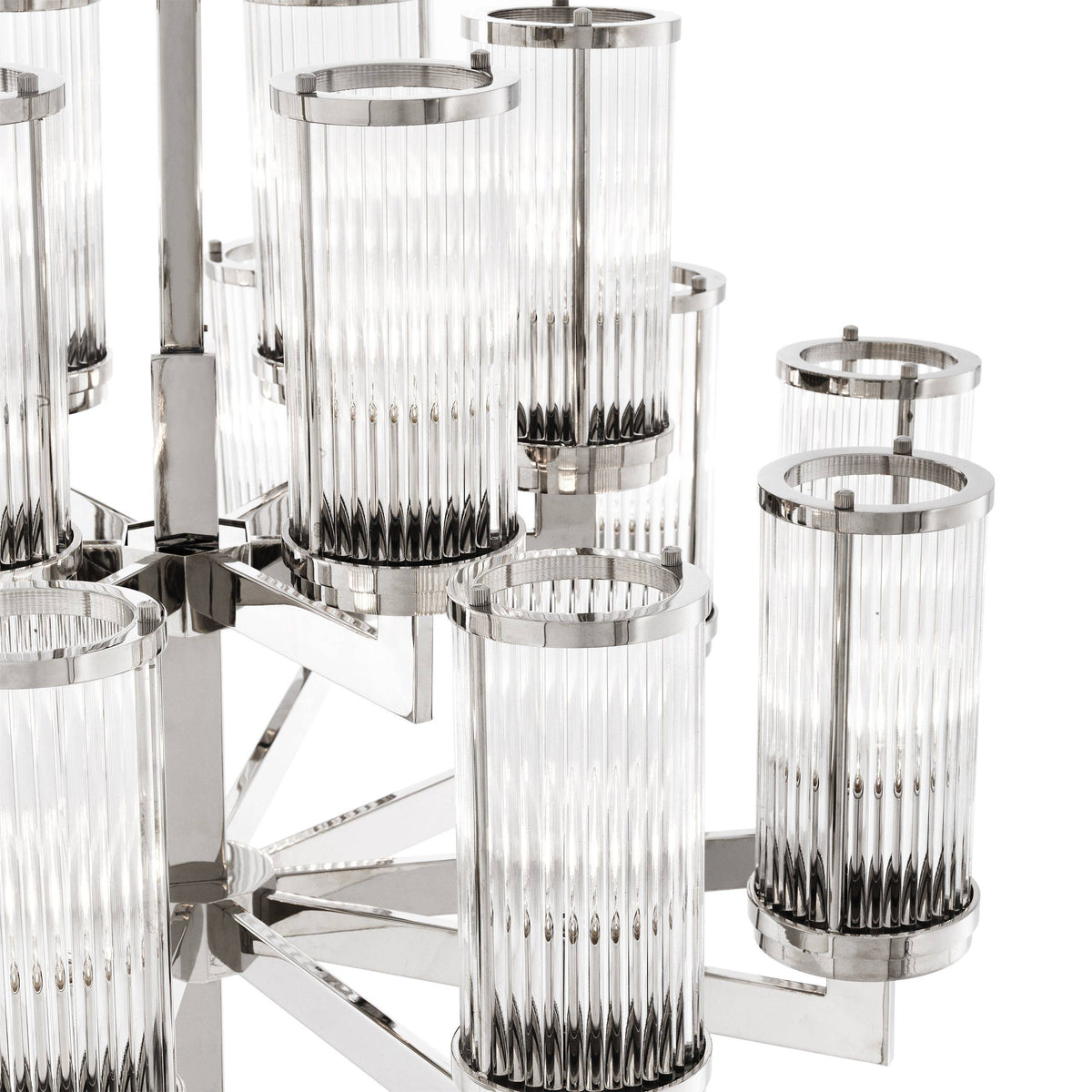 Claridges Modern Chandelier - Nickel - view 5