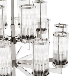 Claridges Modern Chandelier - Nickel - view 5