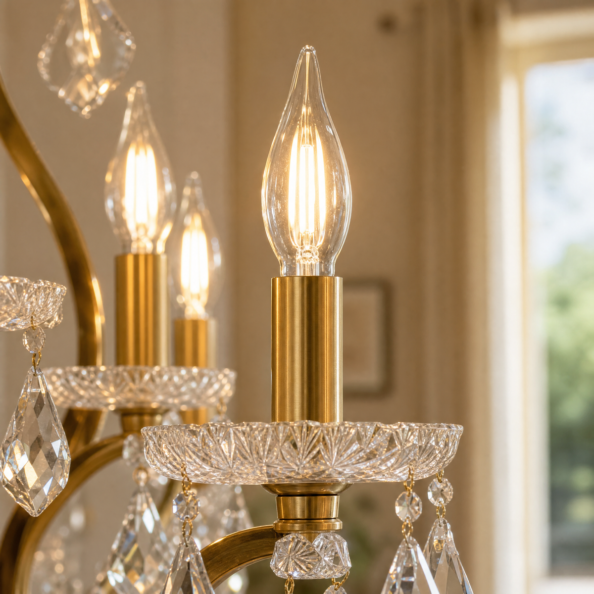 30.7" 15-Light Maria Theresa Crystal Chandelier - Gold - view 9