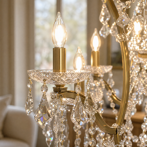 37.4" 24-Light Maria Theresa Crystal Chandelier - Gold - view 4