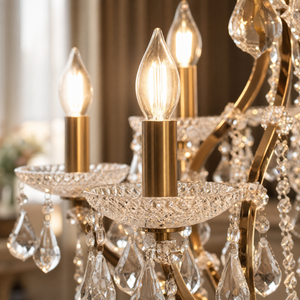 49.2" 44-Light Maria Theresa Crystal Chandelier - Gold - view 6