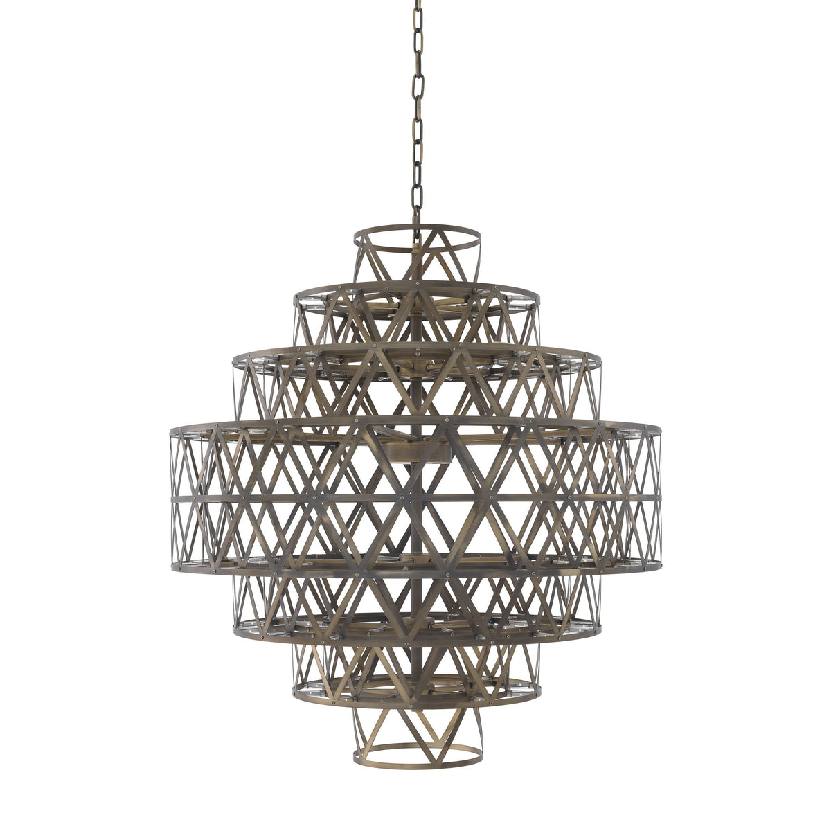 Clinton Modern Glass Chandelier - view 2