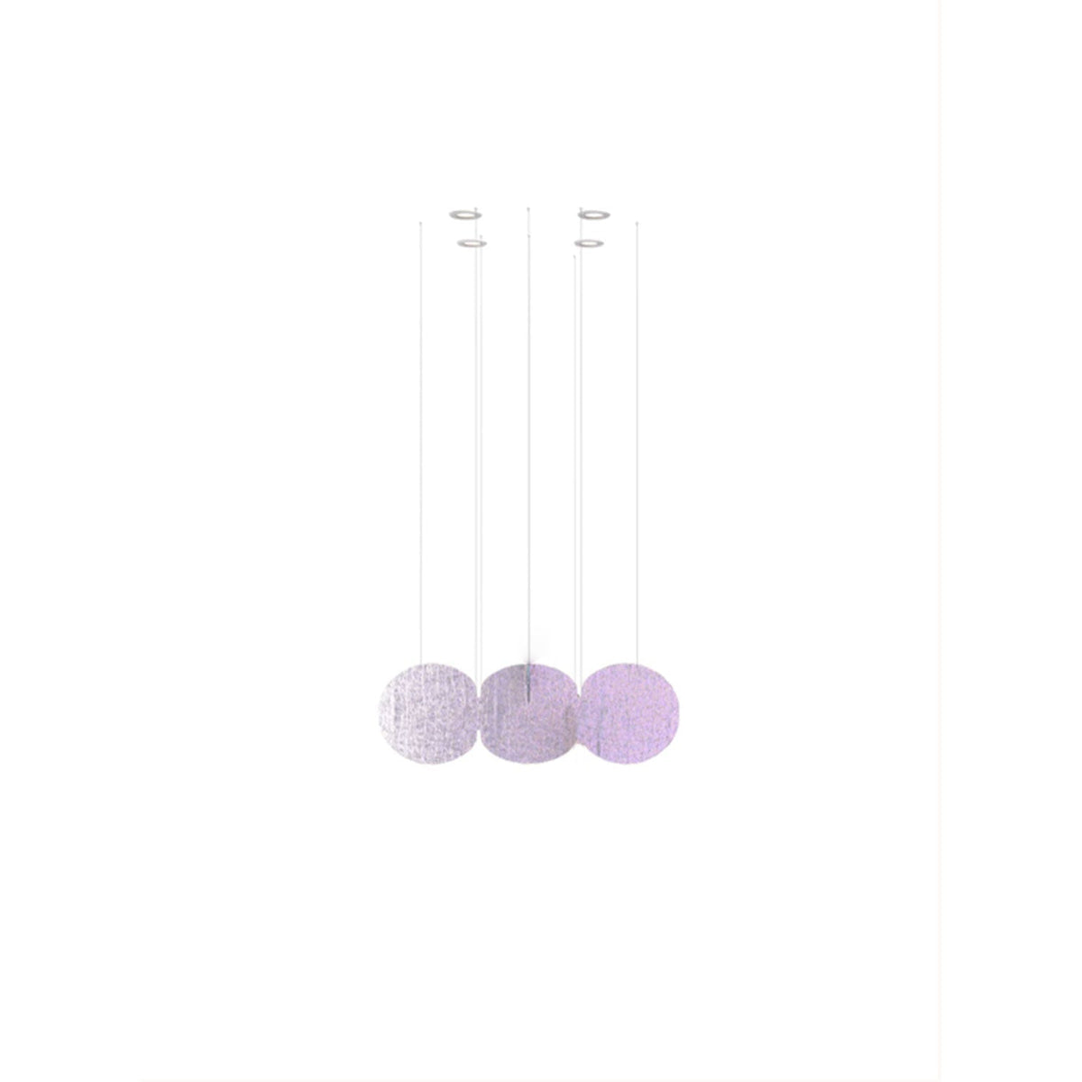 Clouds Iridescent Disc Chandelier - view 13
