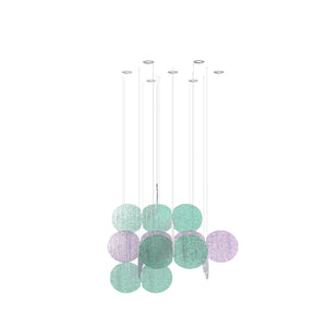 Clouds Iridescent Disc Chandelier - view 11