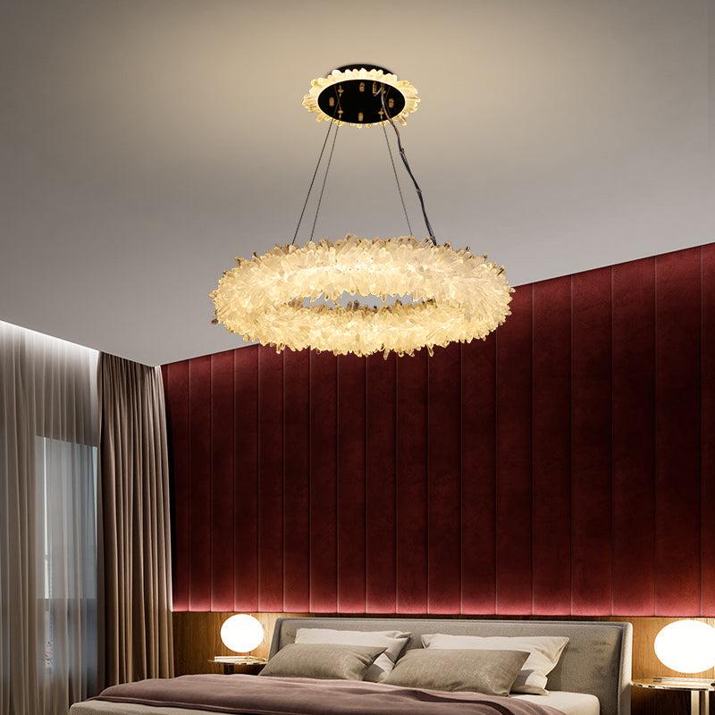 Vosa Crystal Cluster Halo Modern Chandelier - view 3