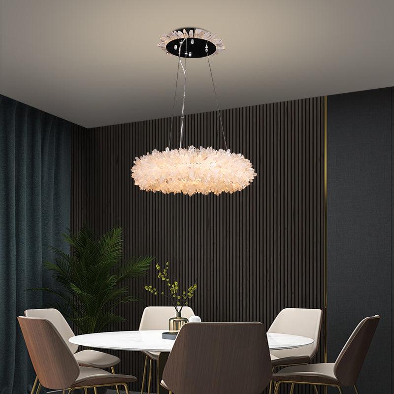 Vosa Crystal Cluster Halo Modern Chandelier - view 4