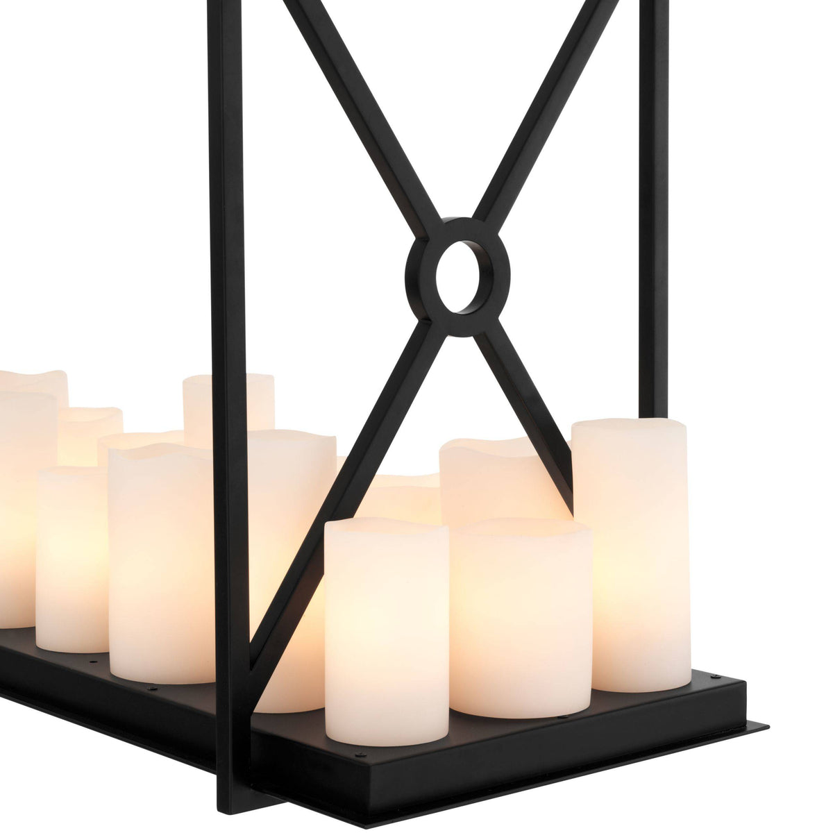 Commodore Modern Chandelier - Black/Brass - view 4