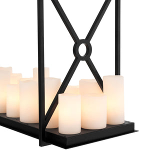Commodore Modern Chandelier - Black/Brass - view 4