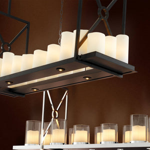 Commodore Modern Chandelier - Black/Brass - view 5