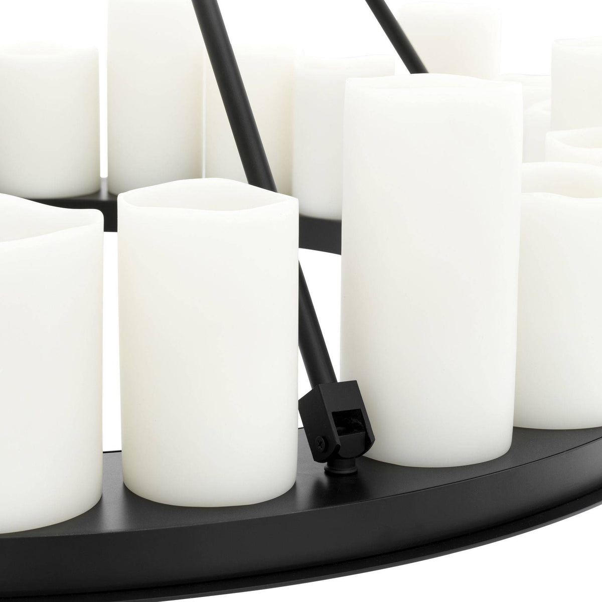 Commodore Ring Modern Chandelier - Black/Brass - view 6