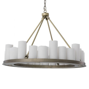 Commodore Ring Modern Chandelier - Black/Brass - view 8