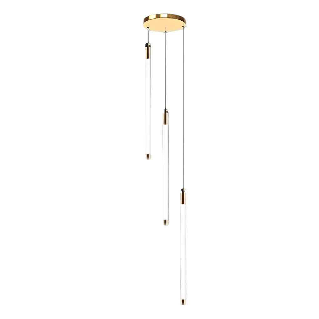 Contemporary Staircase Chandelier Spiral Tube Ceiling Light - view 15