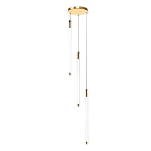 Contemporary Staircase Chandelier Spiral Tube Ceiling Light - view 15