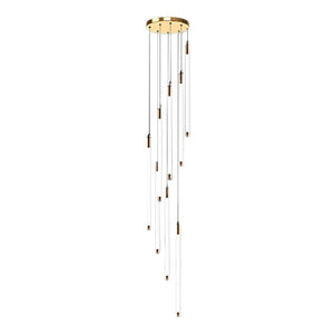 Contemporary Staircase Chandelier Spiral Tube Ceiling Light - view 18