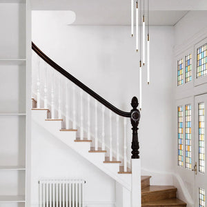 Contemporary Staircase Chandelier Spiral Tube Ceiling Light - view 2
