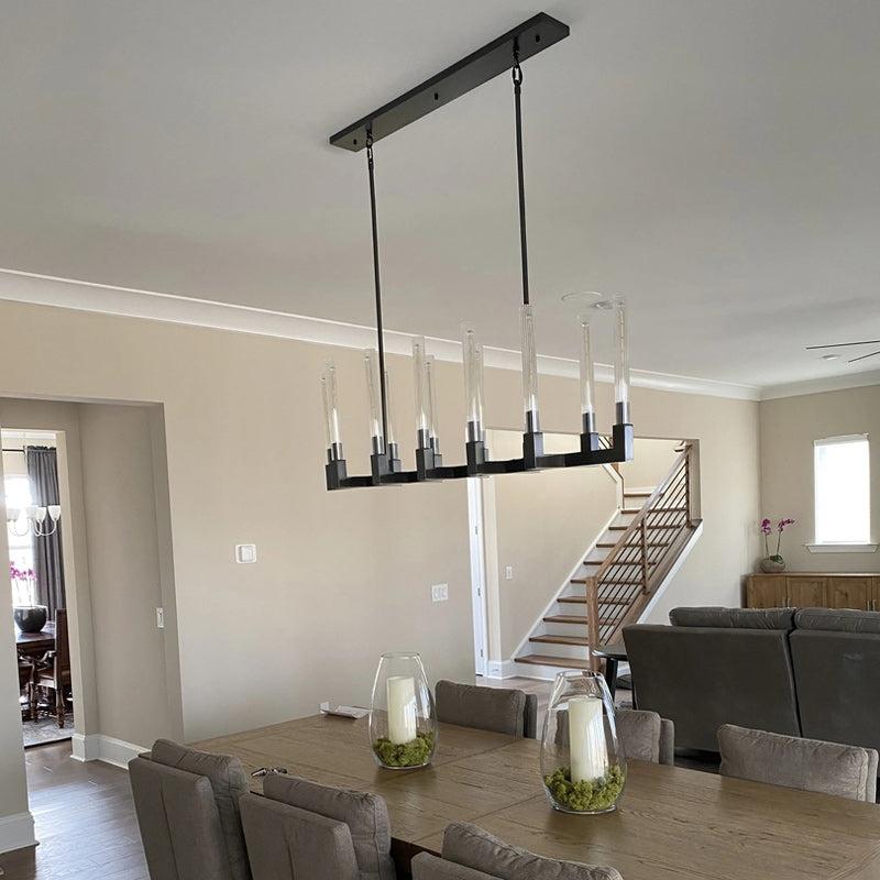 Chantelle Glass Linear Chandelier 67" - view 6