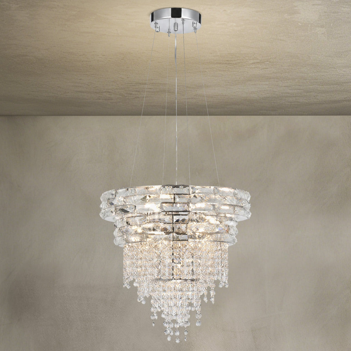 Corona Crystal Chandelier - view 2
