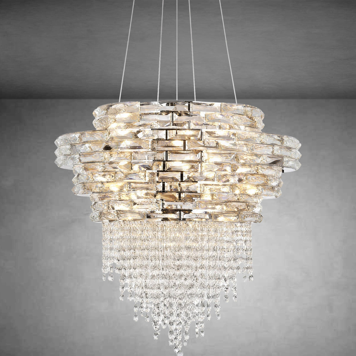 Corona Crystal Halo Chandelier - view 3