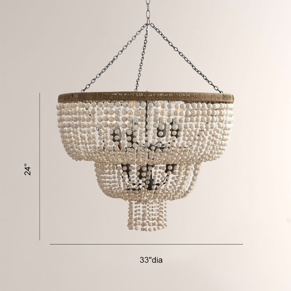 Crane Three-layer Round Beads Chandelier - view 3