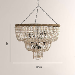 Crane Three-layer Round Beads Chandelier - view 3
