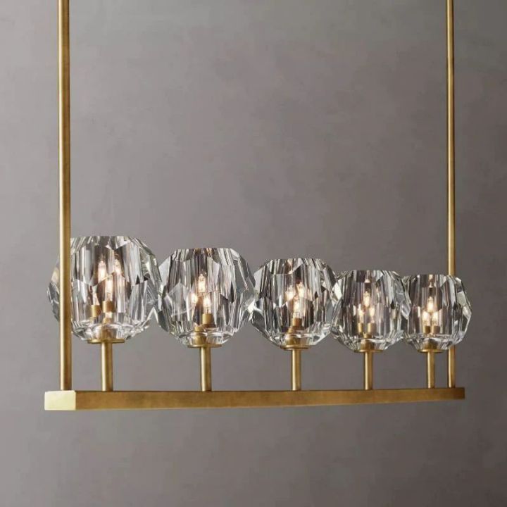 Crysball Glass Linear Chandelier 48" - view 7