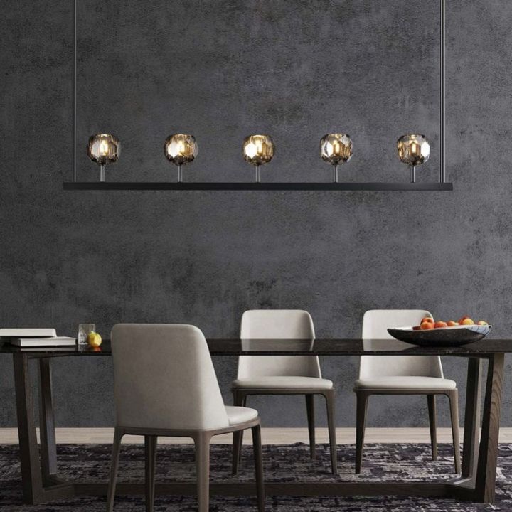 Crysball Glass Linear Chandelier 48" - view 13