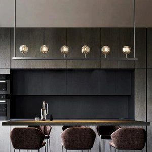 Crysball Glass Linear Chandelier 60" - view 5