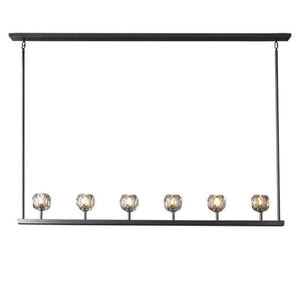 Crysball Glass Linear Chandelier 60" - view 9