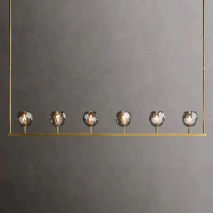 Crysball Glass Linear Chandelier 60" - view 14