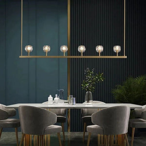 Crysball Glass Linear Chandelier 60" - view 2