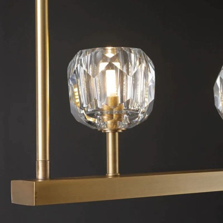 Crysball Glass Linear Chandelier 60" - view 15